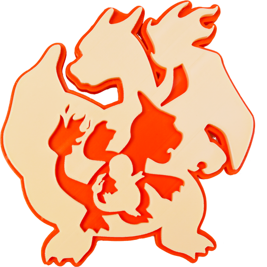 Charmander Evolution Wall Mount
